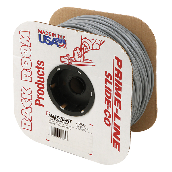 Prime-Line Screen Retainer Spline, 0.175 in., 500 ft. Roll, Gray 1 Roll P 7682